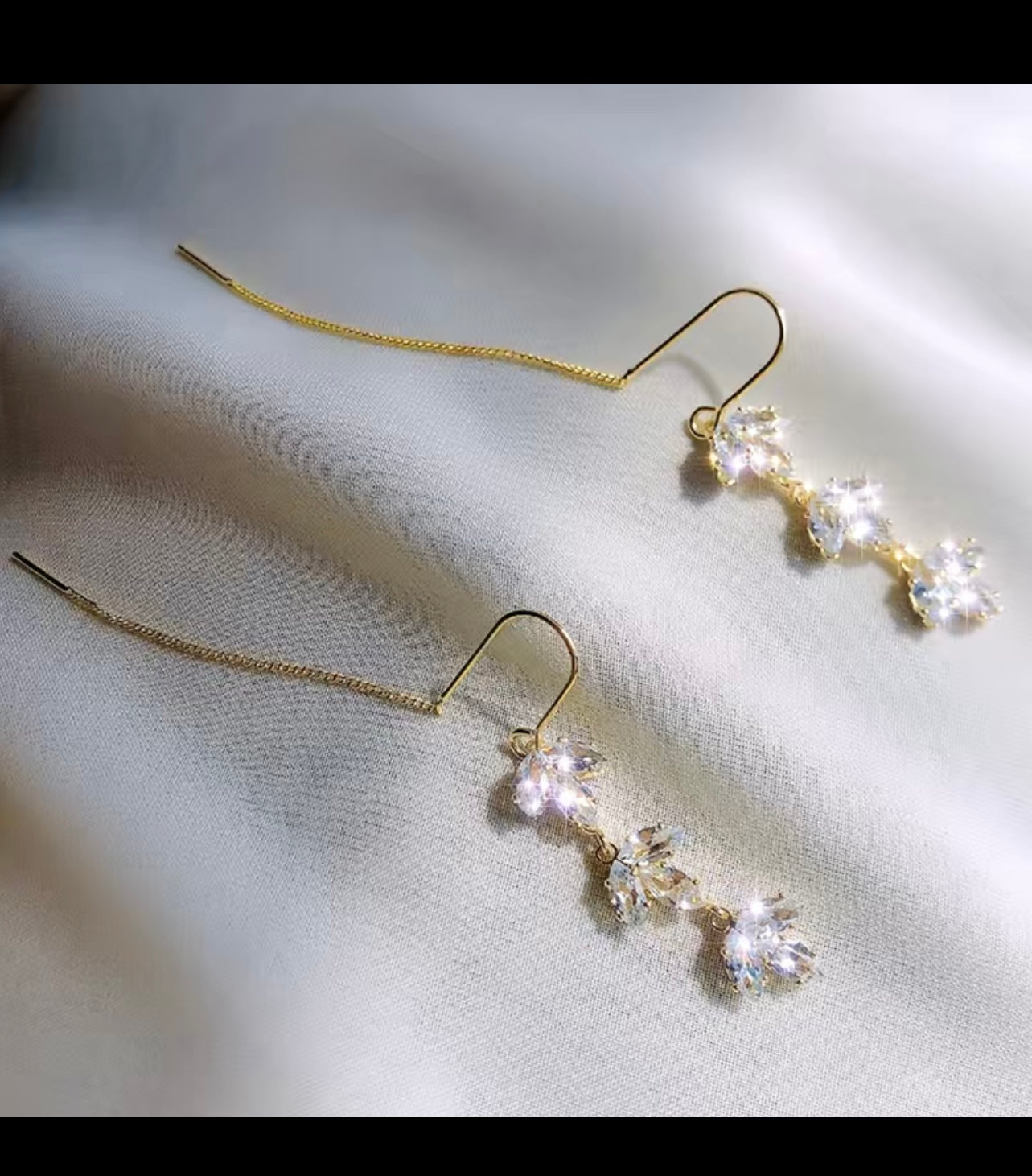 Leaf Tassel Earrings
