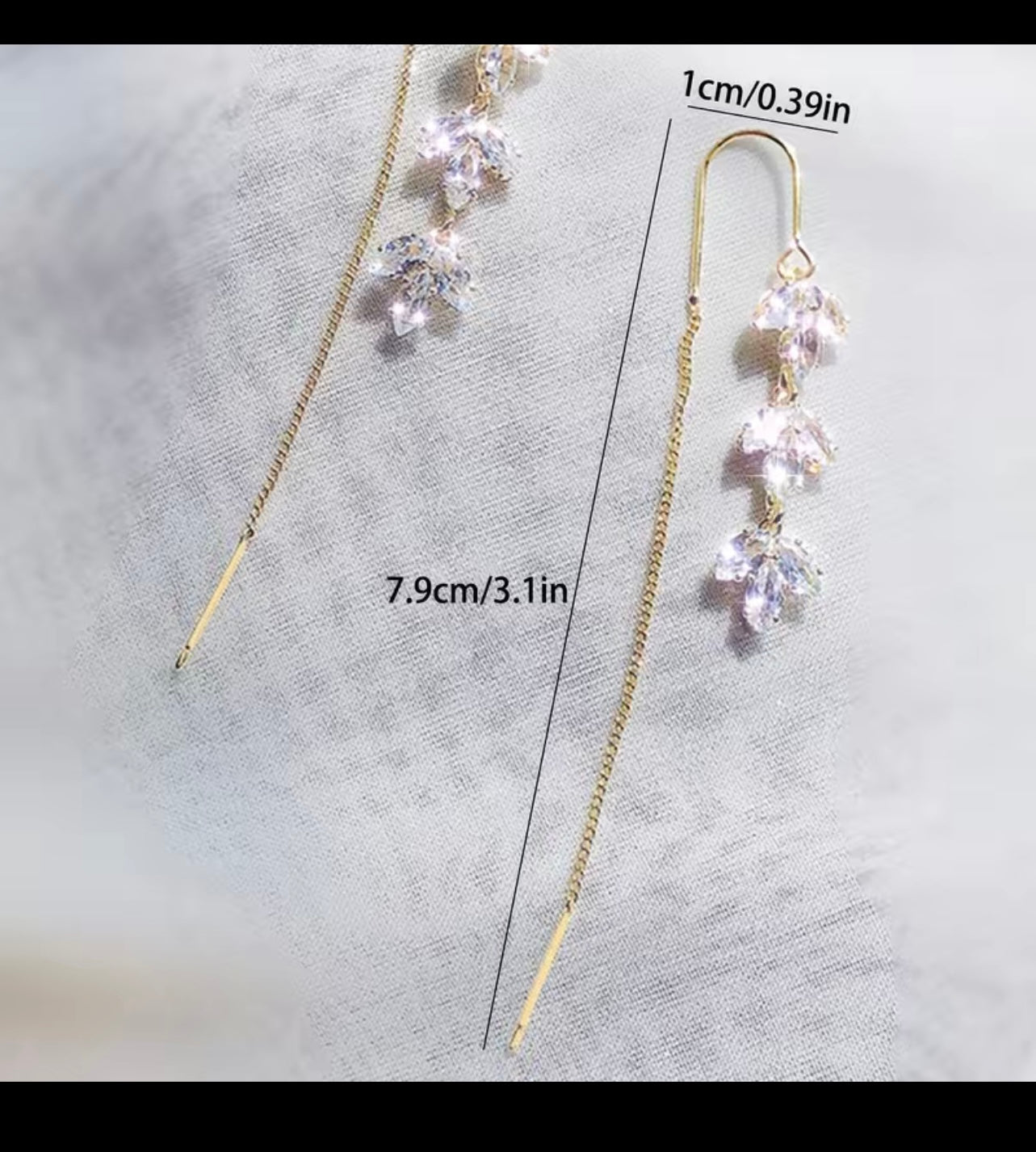 Leaf Tassel Earrings