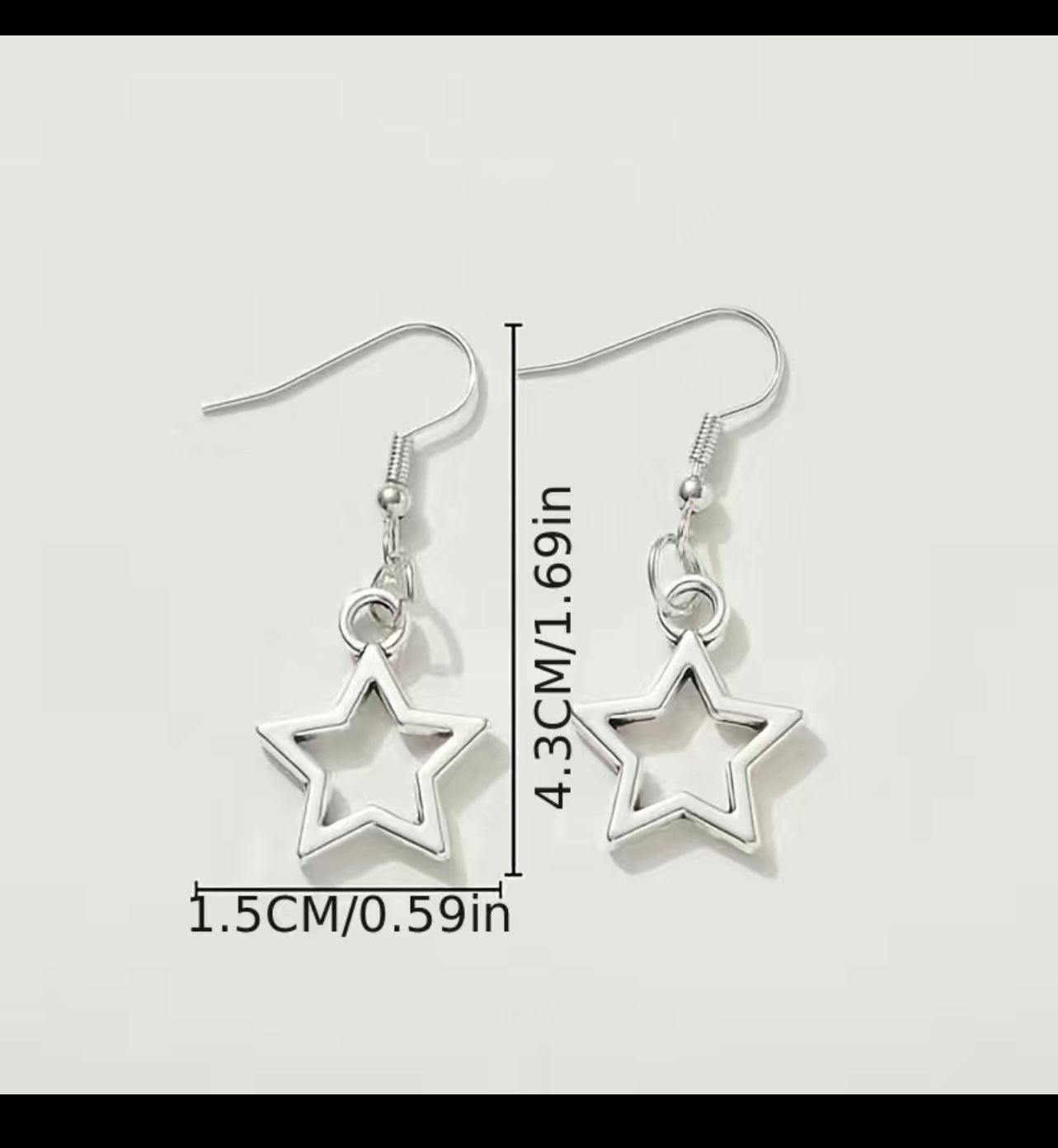 Star Hook Earrings