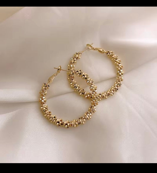 Sparkle Hoop Earrings